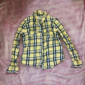 Yellow aéropostale flannel
